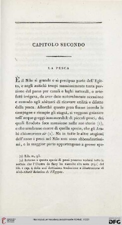 Capitolo secondo: La pesca