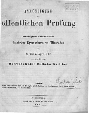 1: De rebus Judaicis : quaecunque tradiderunt ethnici scriptores Graeci et Romani