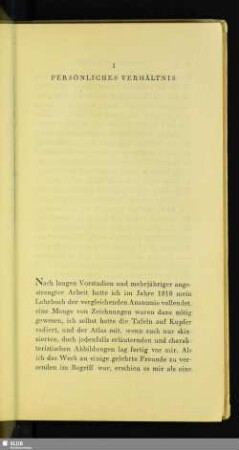 I. Persönliches Verhältnis