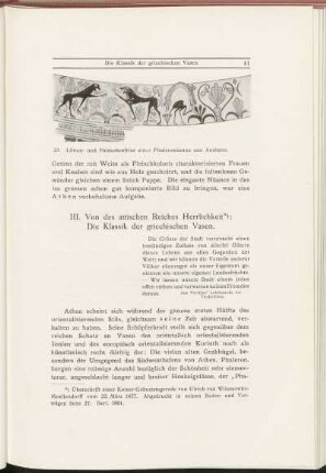 III. Von den attischen Reiches Herrlichkeit: Die Klassik der griechischen Vasen.