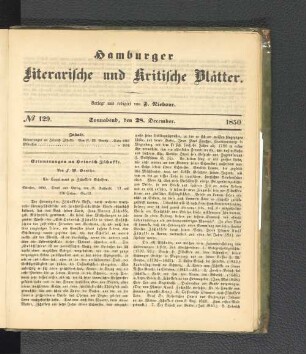 No. 129. 28. Dezember 1850