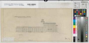 Arnsberg, Regierungshauptgebäude, Westansicht, Erweiterungsvorschlag