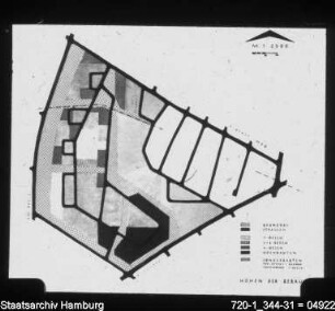 Rugenbarg, Ecke Grubenstieg: Höhen der Bebauung