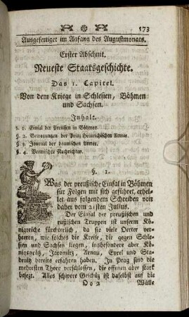 Erster Abschnit. Neueste Staatsgeschichte.