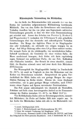 Mikroskopische Untersuchung des Milchkothes.