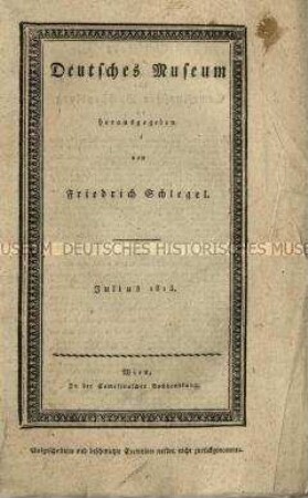Deutsches Museum. Jg. 1813