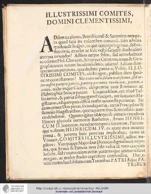 Illustrissimi Comites, Domini Clementissimi