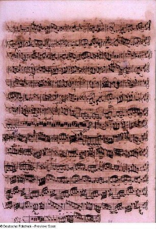 Stimmensatz: Qui sedes (T. 33-86.), Cum Sancto Spiritu (T. 1-63), Violine I