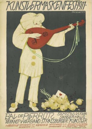 Künstlermaskenfest 1911. Bal de Pierrots