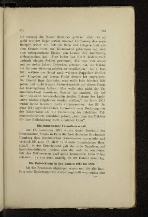 Die französische Fremdherrschaft.