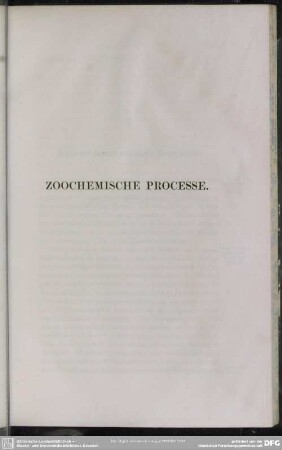 ZOCHEMISCHE PROCESSE
