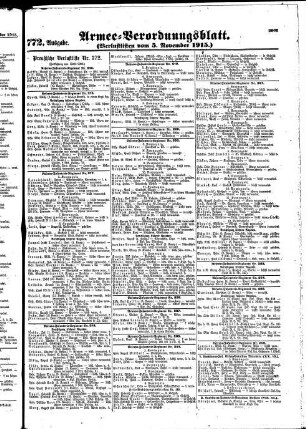 772. Ausgabe. Freitag, 5. November 1915