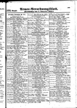 772. Ausgabe. Freitag, 5. November 1915