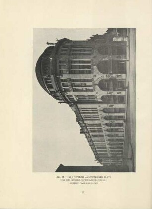Abb. 51. Haus Potsdam am Potsdamer Platz. Vorn Café Piccadilly, hinten Kammerlichtspiele. Architekt Franz Schwechten