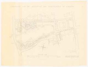 Gartenanlage Marktplatz, Erkrath: Vorentwurf für die Gestaltung, Lageplan 1:500