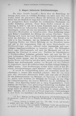 3. Jüngere tektonische Schichtenstörungen.