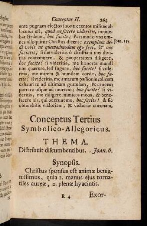 263-269, Conceptus Tertius. Symbolico-Allegoricus.