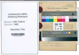 Entnazifizierung Fritz Deuchert , geb. 06.02.1902 (Stadtinspektor)