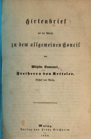 Hirtenbrief ..., 7