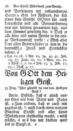 Von Gott dem Heiligen Geist.