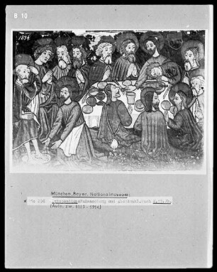 Antependium mit Fußwaschung und Abendmahl