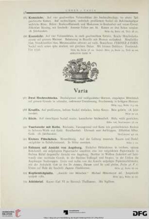 Varia (Nr. 387-429d)