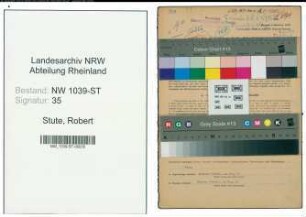 Entnazifizierung Robert Stute , geb. 19.06.1905 (Versicherungsangestellter)