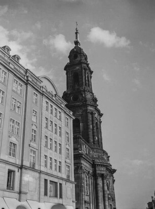 Dresden-Altstadt. Altmarkt, Kreuzkirche