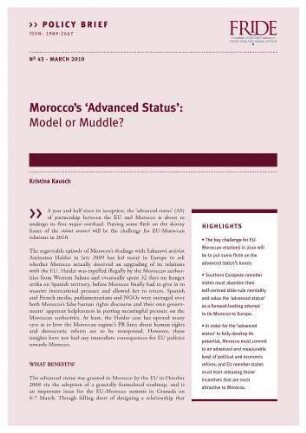 Morocco's 'advanced status' : model or muddle?