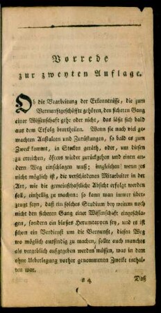 Vorrede zur zweyten Auflage