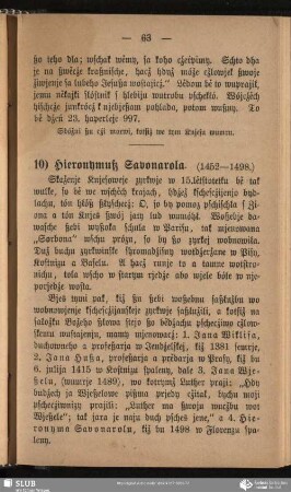 10) Hieronymuß Savonarola