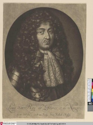 [Ludwig XIV, König von Frankreich; Louis XIV, king of France]