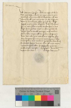 Otto van Czerszen, vier Monate lang mit vier Pferden im Dienste des Rates, erklärt all seine Soldansprüche für befriedigt.