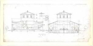 Döllgast, Hans; München; Basilika St. Bonifaz, Umplanung - Grundriss; Schnitte
