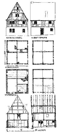 Haus Horschler; Heppenheim, Rodensteiner Gasse 10, Rodensteiner Gasse 11
