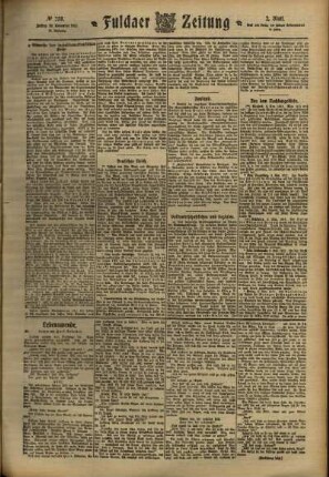 Zweite Ausgabe vom Freitag, den 10. November 1911.