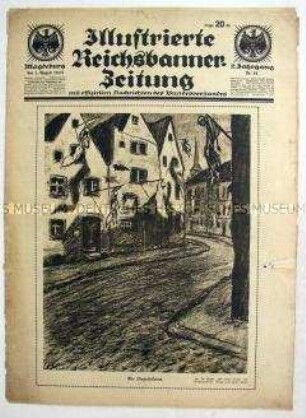 Wochenblatt "Illustrierte Reichsbanner-Zeitung" u.a. zur Frage der Schuld am 1. Weltkriegund zum Pazifismus