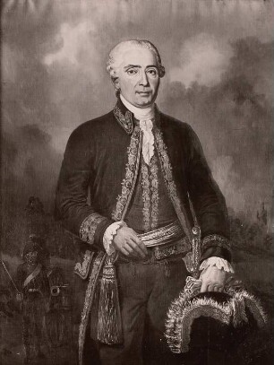 Johann Friedrich Freiherr von Hiller, General der Infanterie und Kommandant des Artilleriekorps