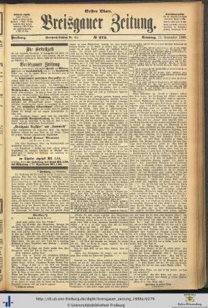 11.09.1898 (Erstes Blatt)