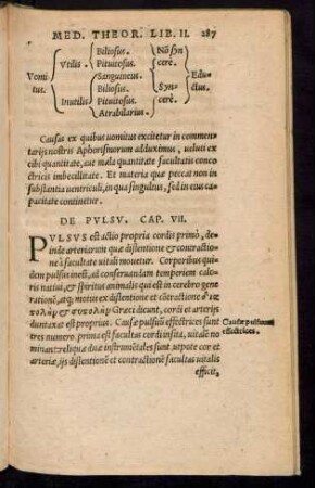 De Pulsu. Cap. VII.