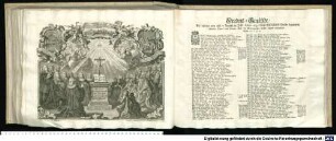 Friedens-Gemählde, Auf das den 8ten und 13. Augusti im Jahr Anno 1749. durch GOTTES Gnade begangene jährliche Danck- und Frieden-Fest, der Evangelischen Schul Jugend ausgetheilt : Psalm 103. V 17. 18.