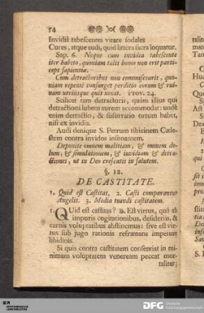 §. 12. De Castitate.