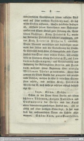Lage. Klima. Größe