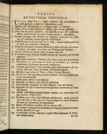 Theses Ex Universa Theologia