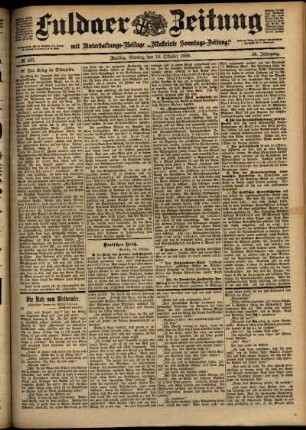 Ausgabe vom Montag, den 16. Oktober 1899.