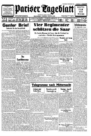 Pariser Tageblatt : le quotidien de Paris en langue allemande