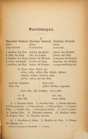 Sammlung lateinischer Übungsbücher : Herausgegeben von Sigmund Herzog, 1