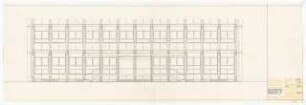 Hochschulbibliothek, Karlsruhe Neubau: Haupteingang Eingangspodest Variante B Westansicht, 1:50