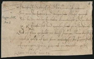 Quittung betr. die Lieferung von vier Lachsreusen an den Amtsschösser von Dornburg und Camburg durch Veit Rindfleisch, Schmied zu Camburg, o.O. 1586, Juli 16