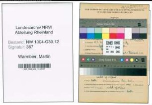 Entnazifizierung Martin Warmbier , geb. 15.03.1921 (Heizer)